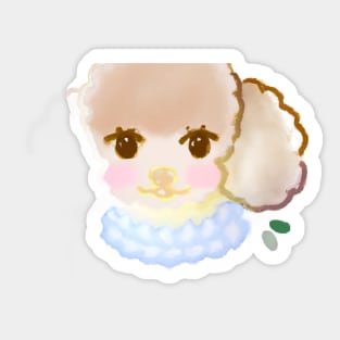 Cute Poodle Drawing Sticker